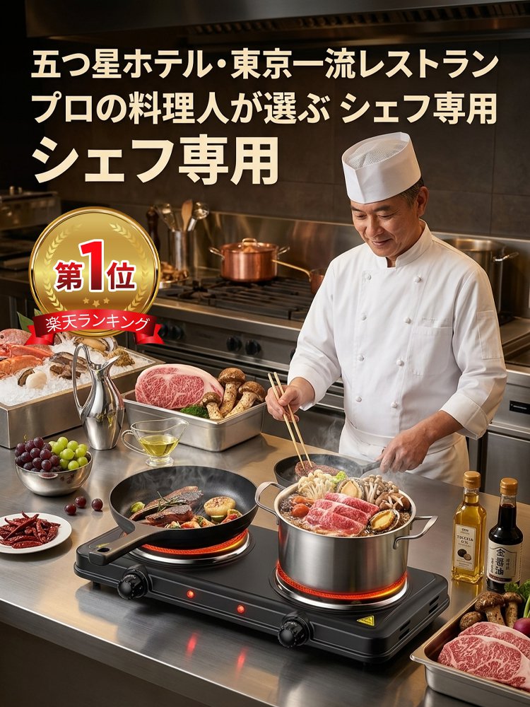 【1食わずか約1度】鍋を選ばないポータブル万能コンロ（PSE認証済）