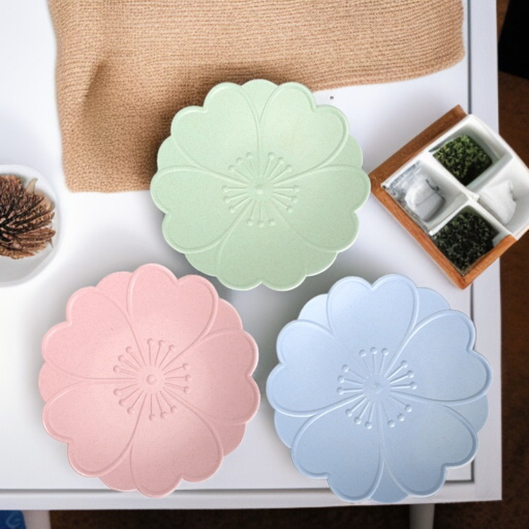 아름답고 실용적인 밀짚 과일바구니 거실 장식 과일접시