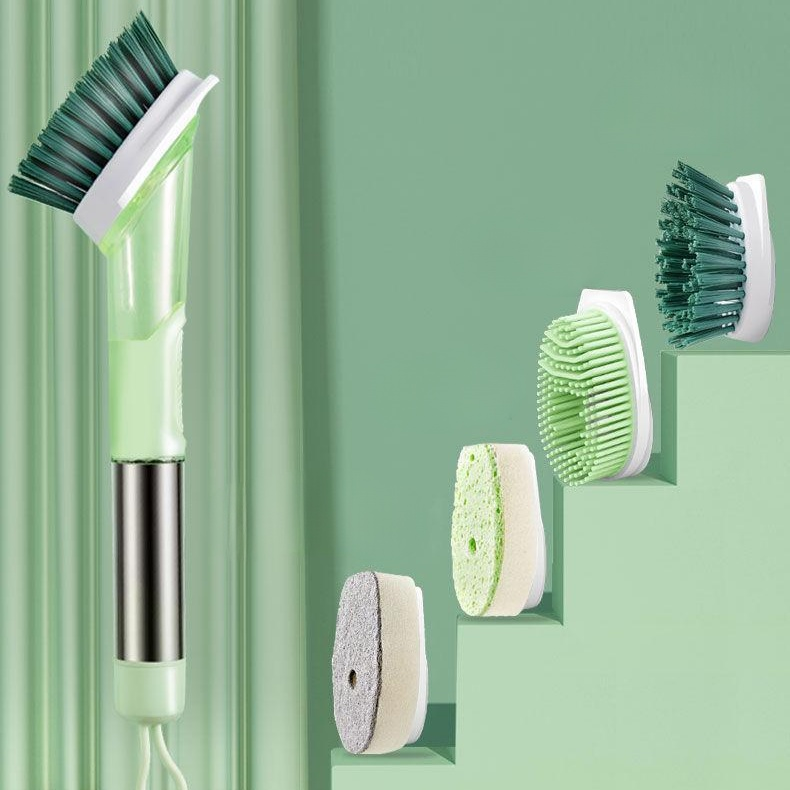 高效清潔長柄海綿刷 多功能刷鍋洗碗神器