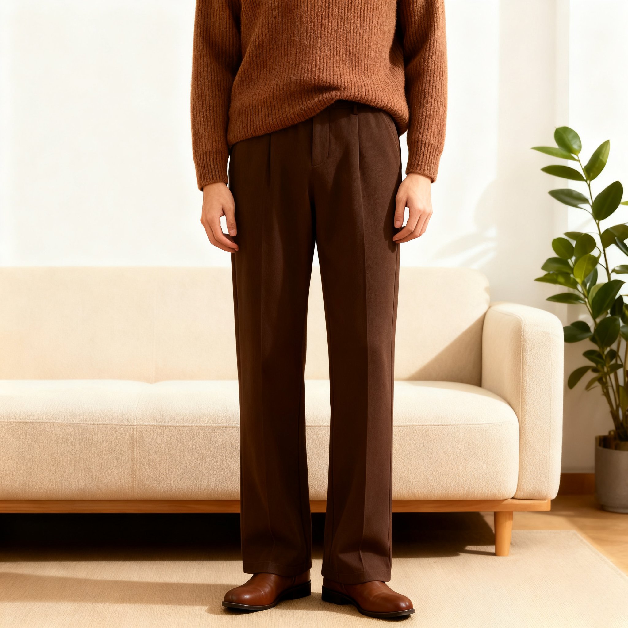  남성 캐주얼 스트레이트 슬랙스