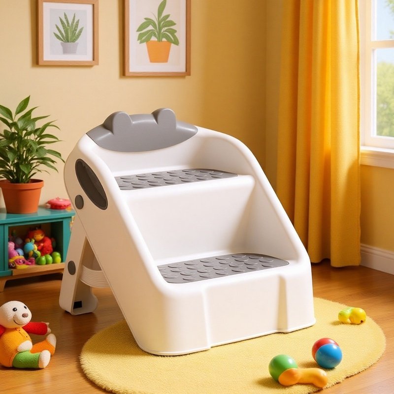 Fußschemel Rutschfester Waschtisch Kinder-Toilettenleiter Babywaschbecken Toilettenstufe Fußhocker H