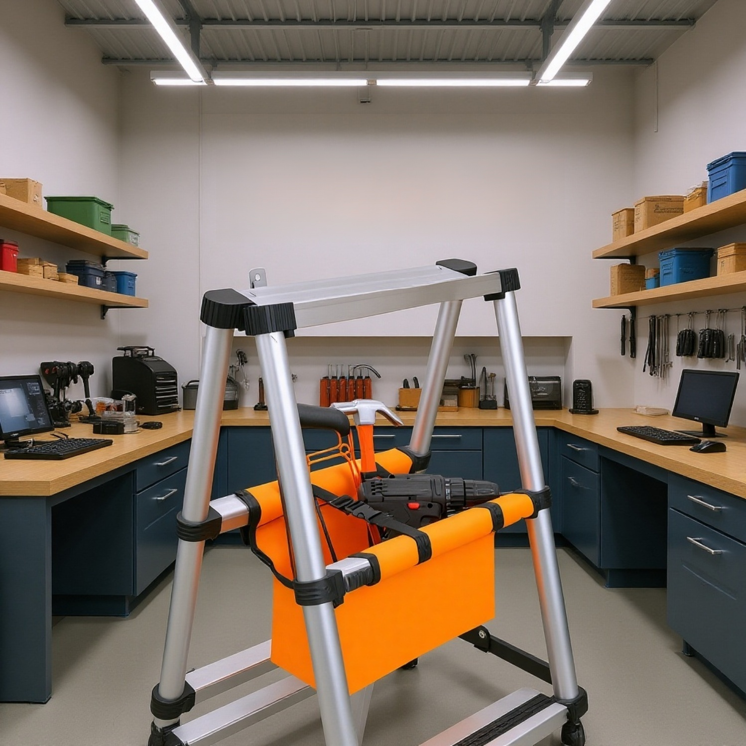 Professional tool storage bag for mechanics and electricians