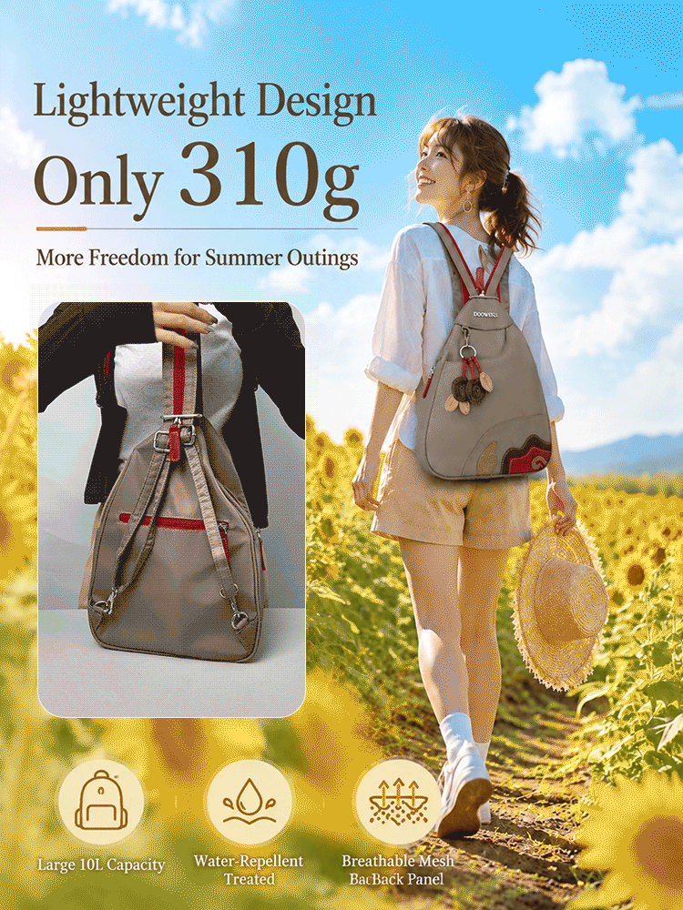 Toray High‑Density Micro‑Fabric 3‑Way Large‑Capacity Casual Bag