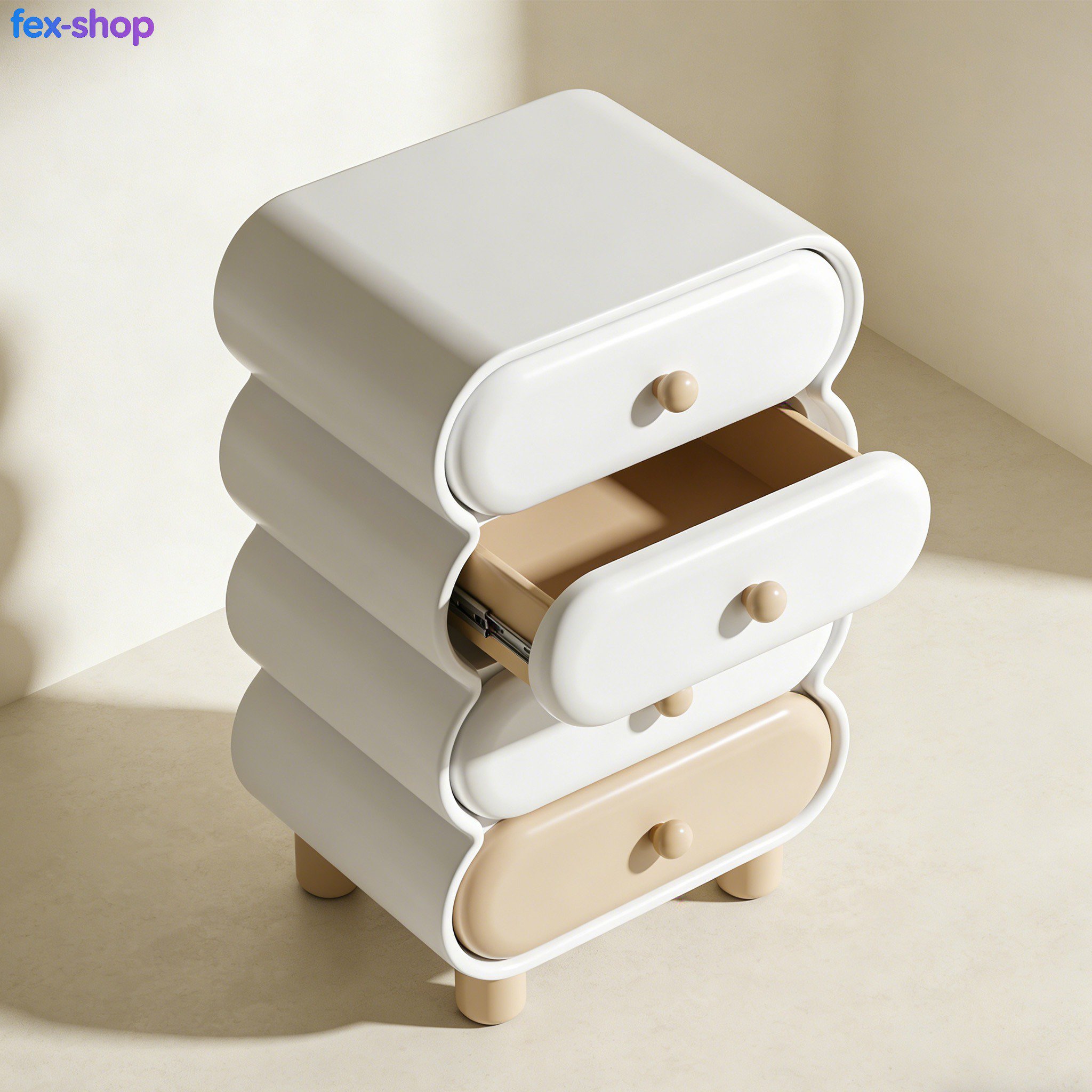 미니멀리스트 침실 수납장