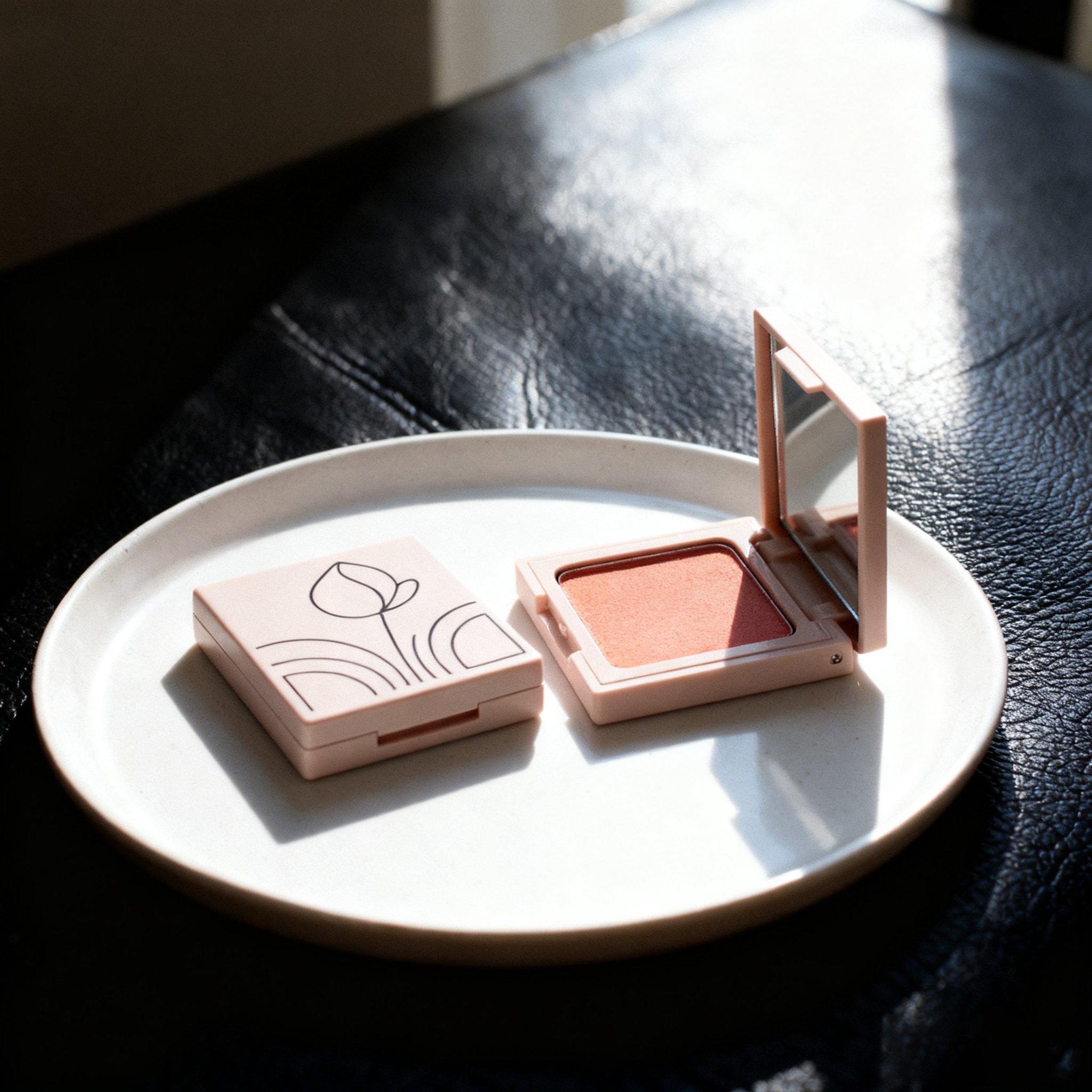 붉히다 블러셔 발색 샷