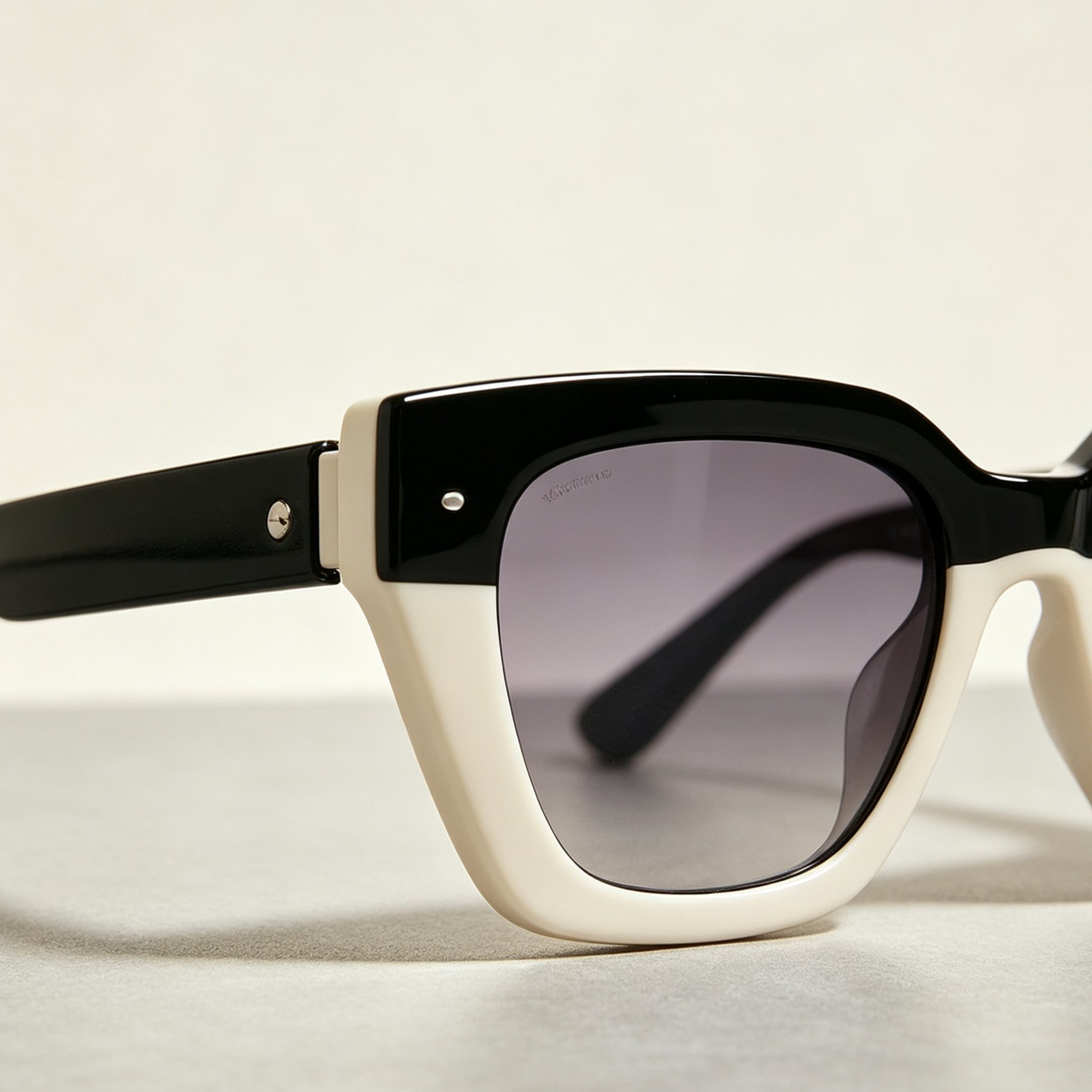 Classic Black and White Sunglasses