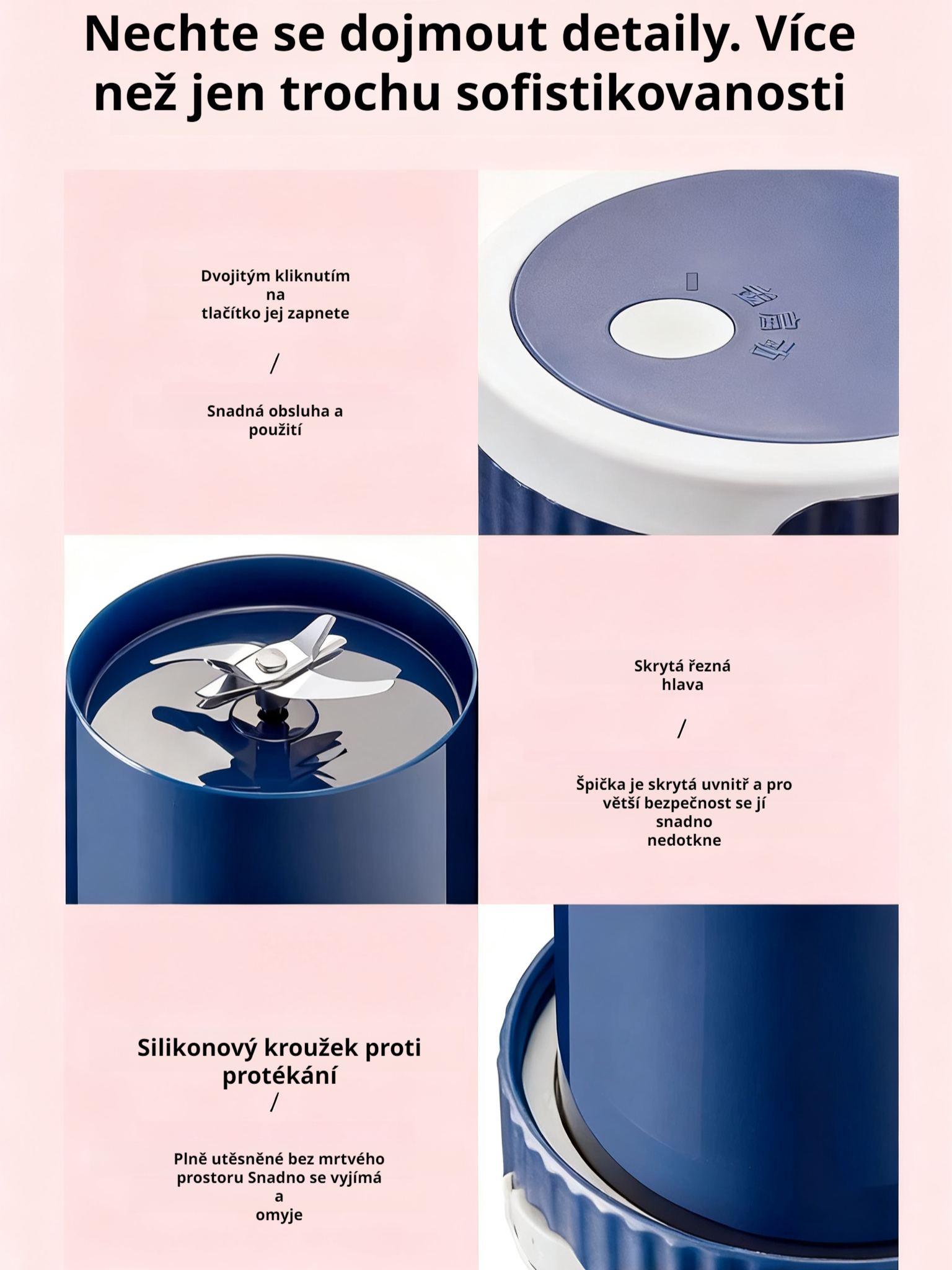 Přenosný bezdrátový odšťavňovací kelímek TonTon