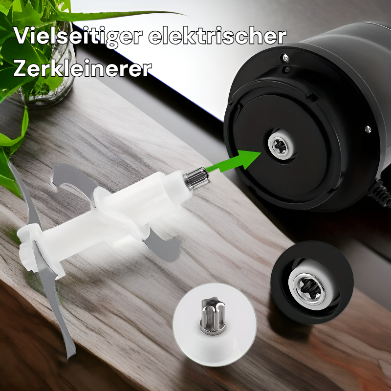 Multifunktionaler elektrischer Lebensmittelzerkleinerer Gemüseschneider Küchengerät