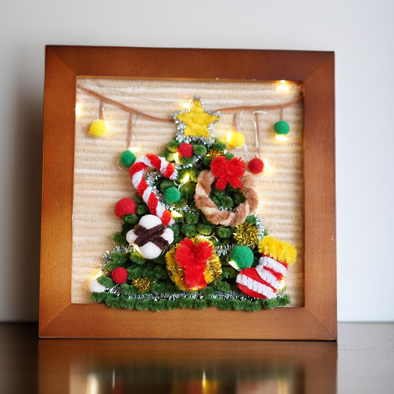 扭扭棒手工自製聖誕裝飾禮物