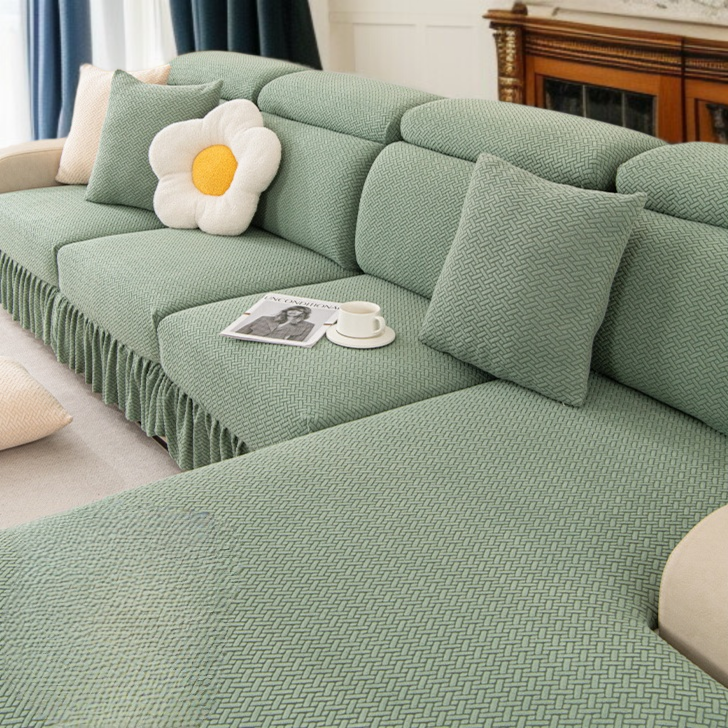 게으름뱅이 사계절용 올백 소파 커버 스판 자카르 가죽 소파 커버 전판 가죽 소파 커버 고양이 잡이 올백 게으름뱅이 소파 커버