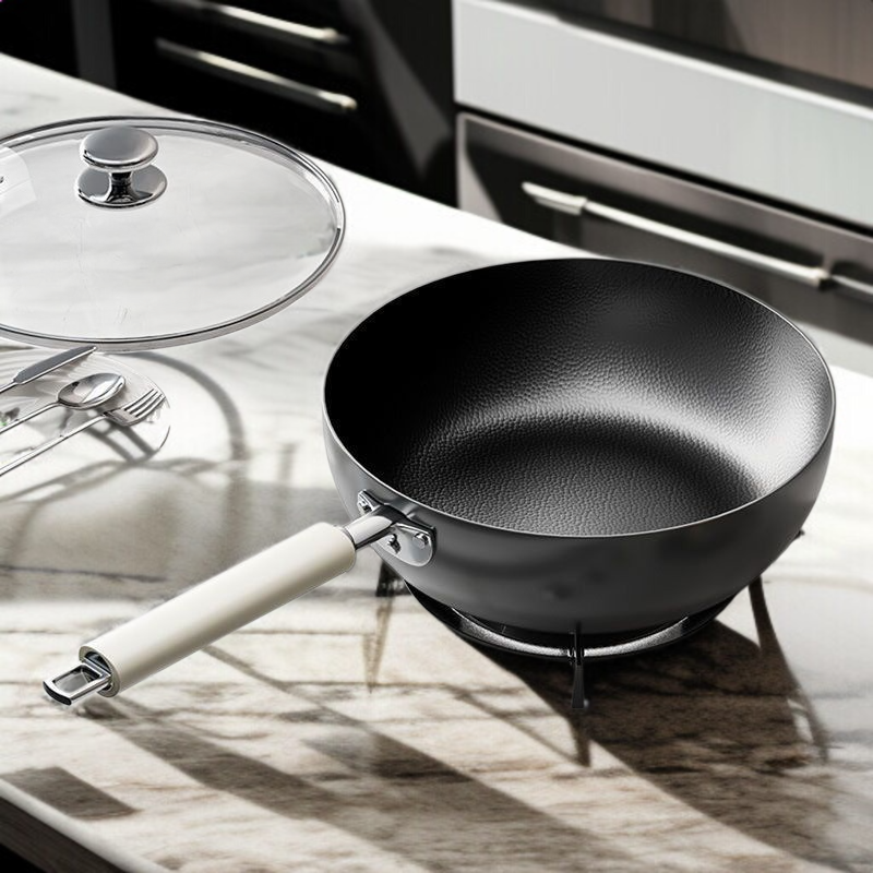 가정용 다용도 무코팅 정철 프라이팬 내열 찌개팬 깊숙이 프라이팬 볶음팬
