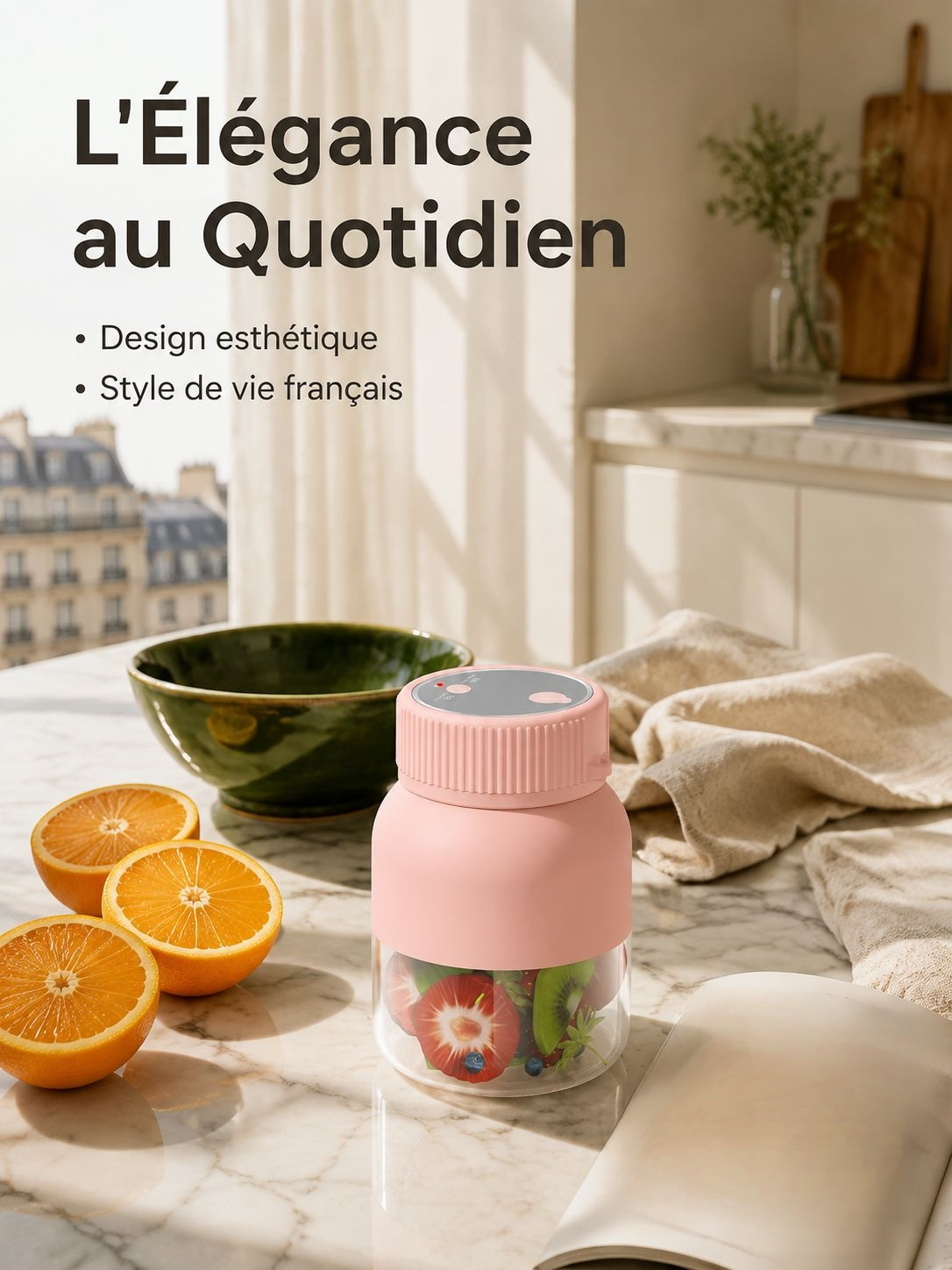 Nouveau presse-agrumes tonneau multifonctionnel jus frais sans fil extérieur portable presse-agrumes