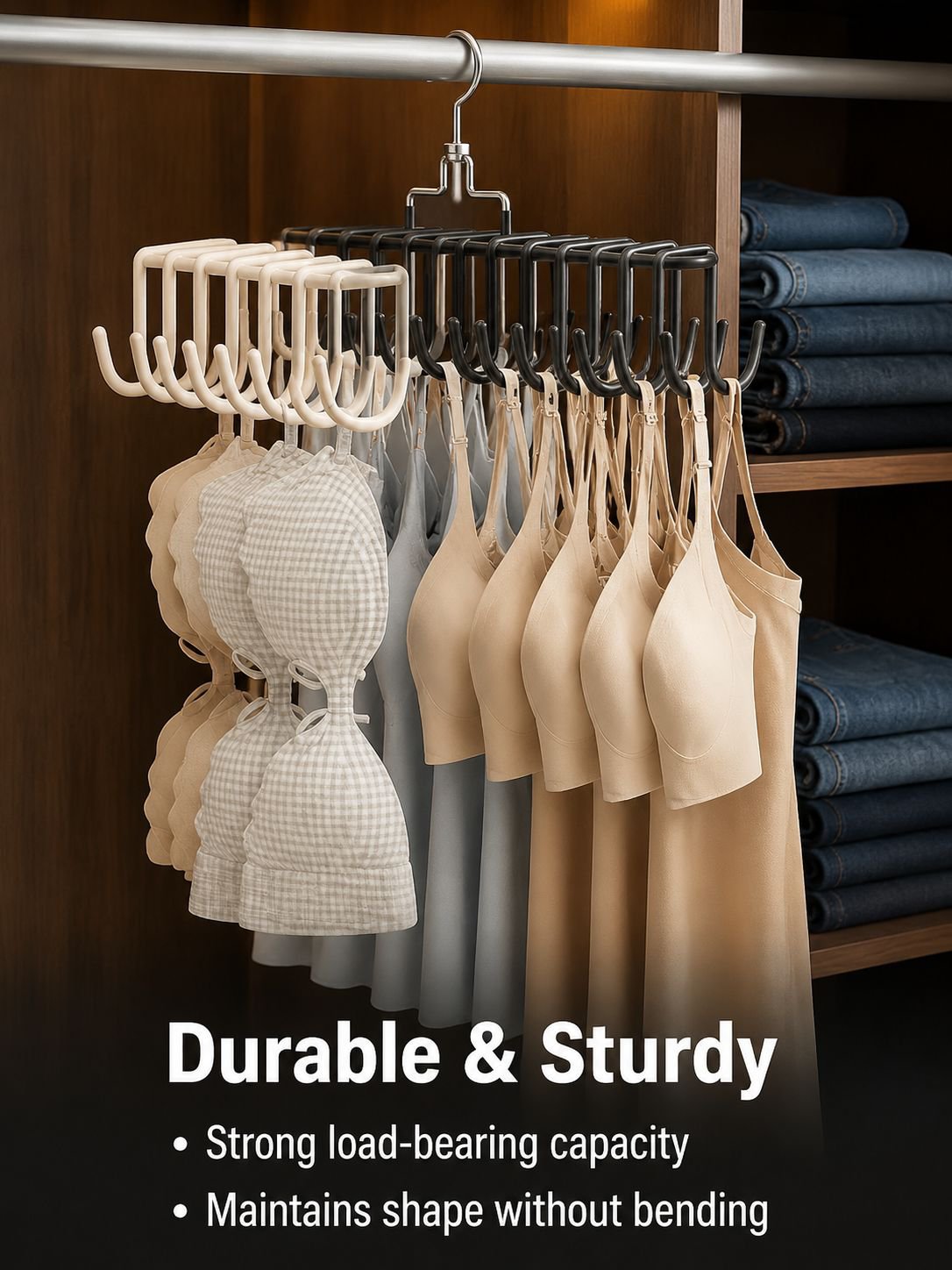Non-slip Storage Double Hook Hanger for Camisoles and Underwear