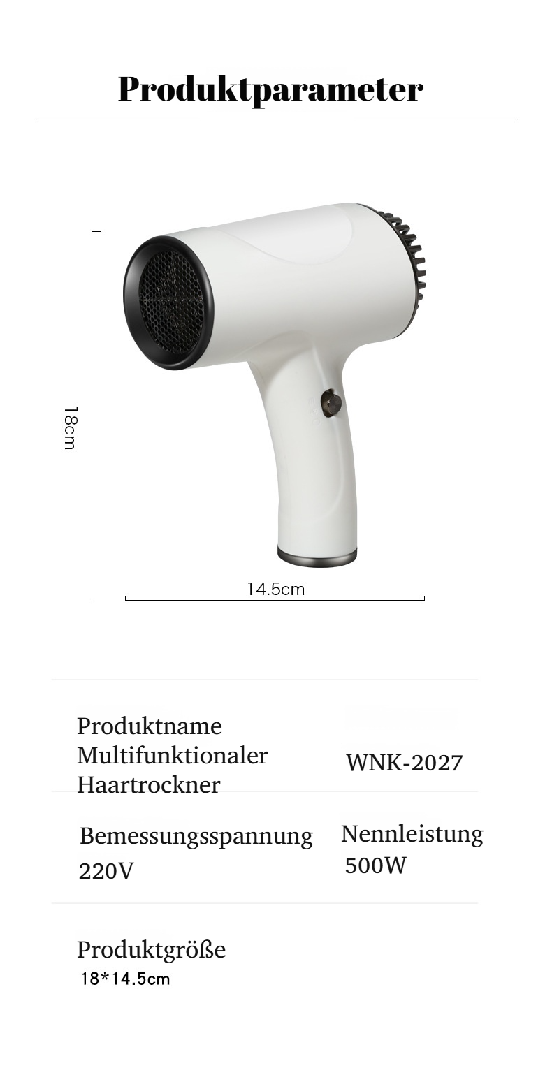 Aufladbarer Föhn für flexibles Styling