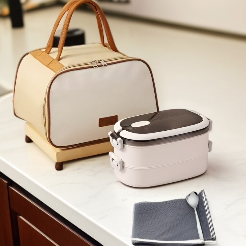 علبة طعام ستانلس ستيل للموظفين مع خيارات سعة متعددة للنزهات