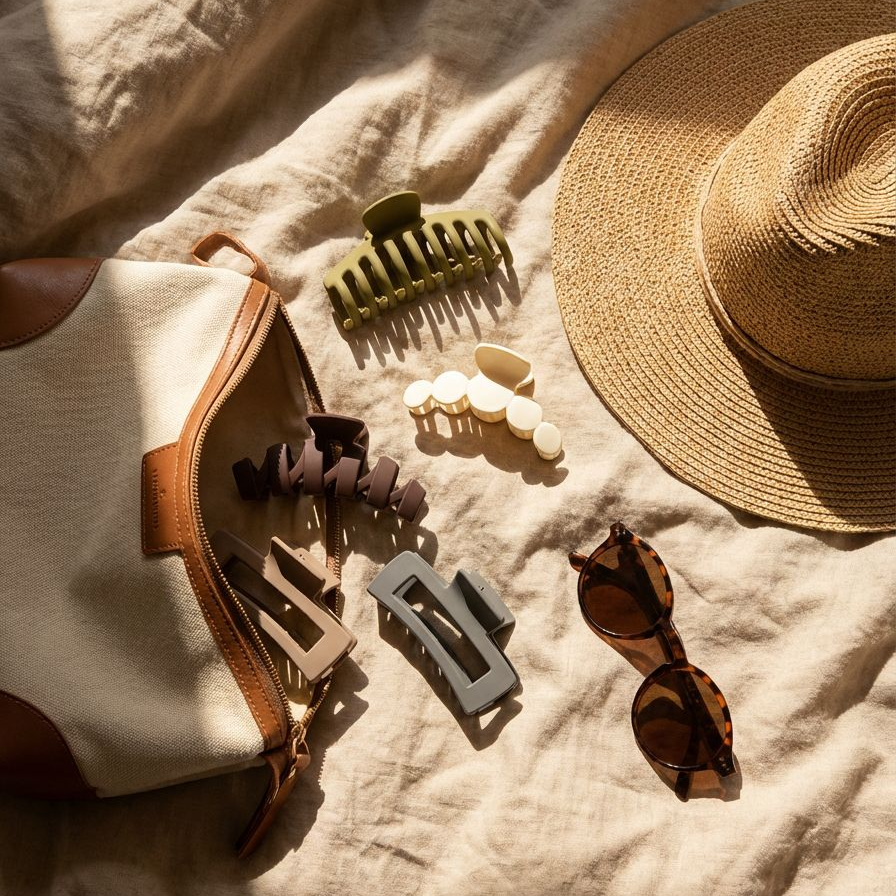 Hochwertige Haarklammern im minimalistischen Design