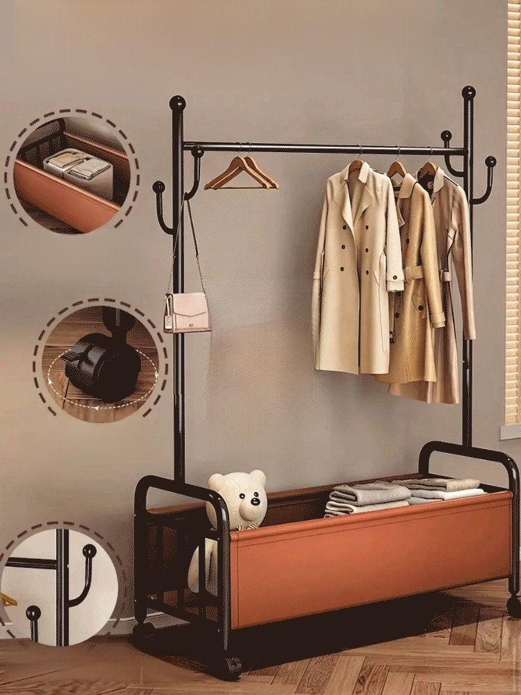가정용 실내 휴대용 경량 고급 다기능 수납 옷걸이