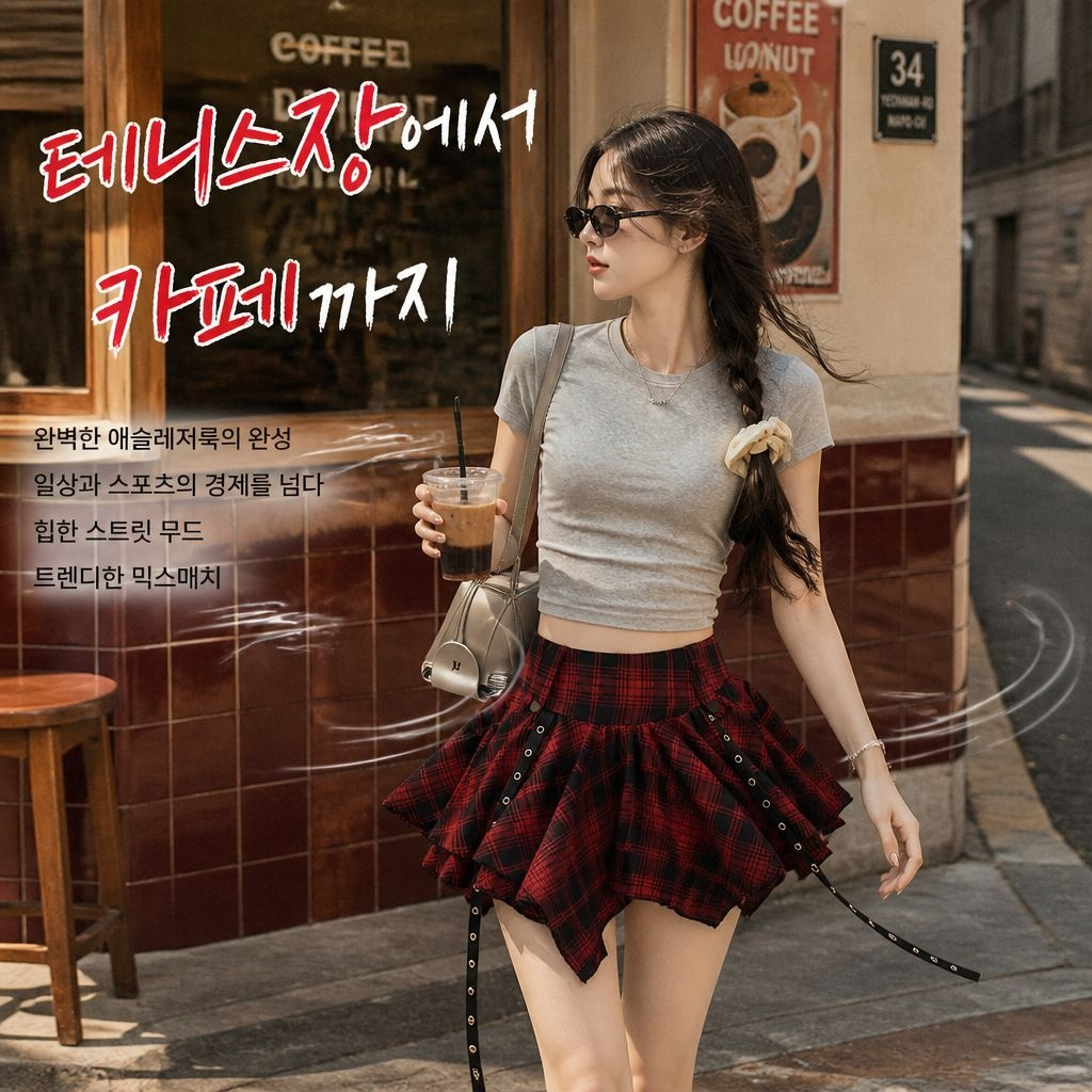 JK 퐁퐁 케이크 스커트 여학생 교복 치마