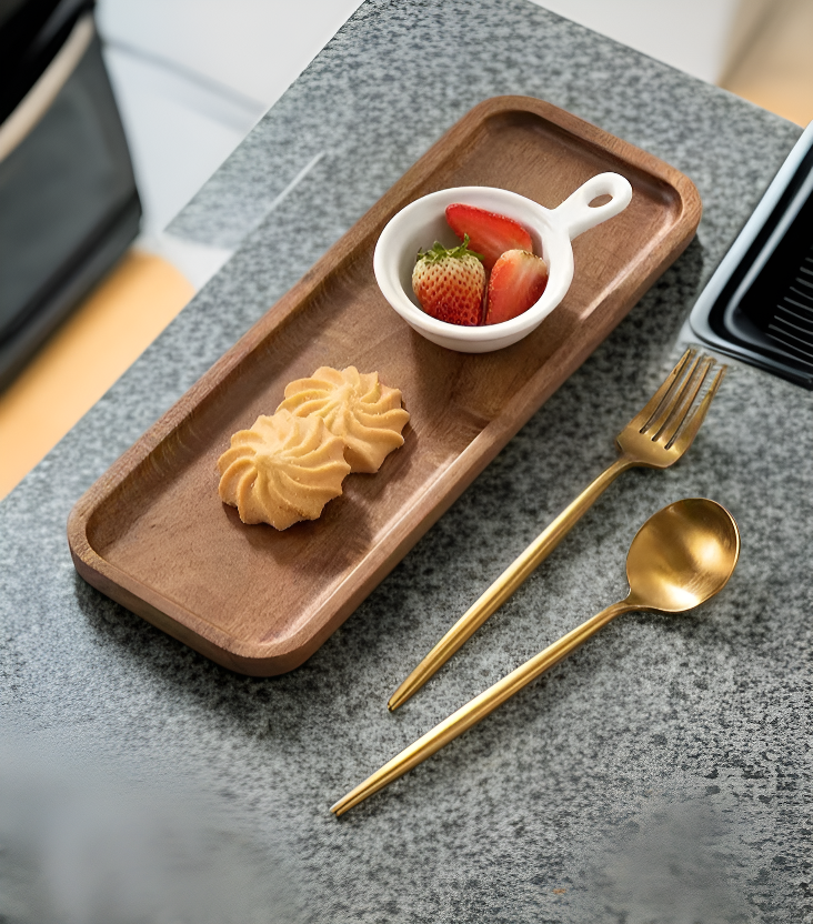 تفاصيل صينية الفواكه المجففة المستطيلة