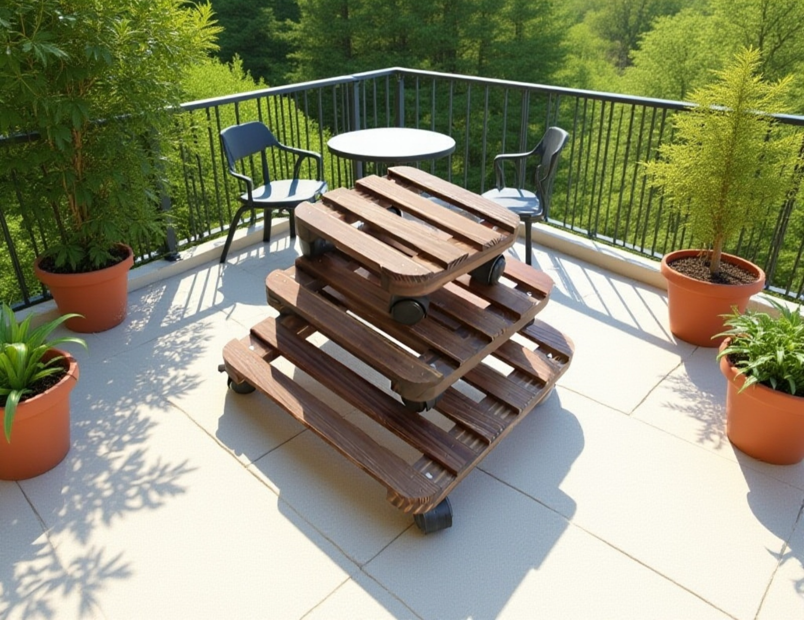 ถาดรองกระถางดอกไม้ทนทานและสวยงาม