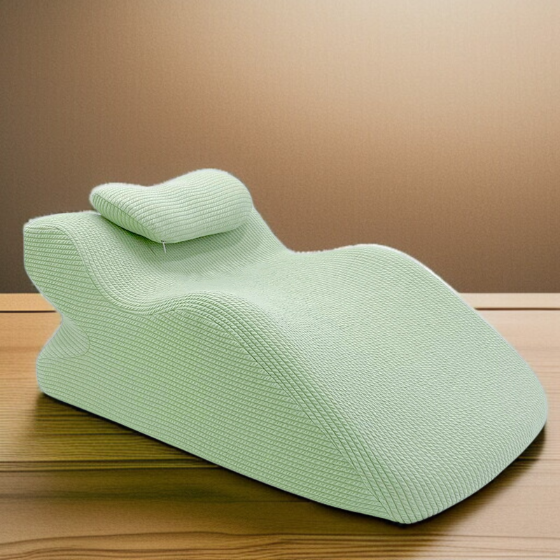 Stomach sleeper pillow with soft memory foam