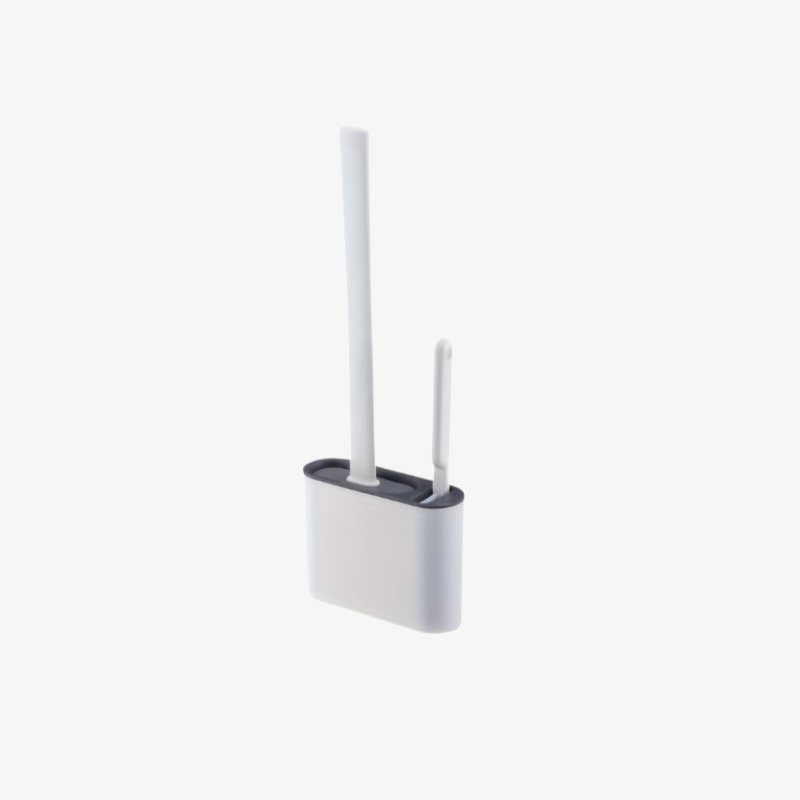 Hygienic bathroom cleaning tool with convenient storage