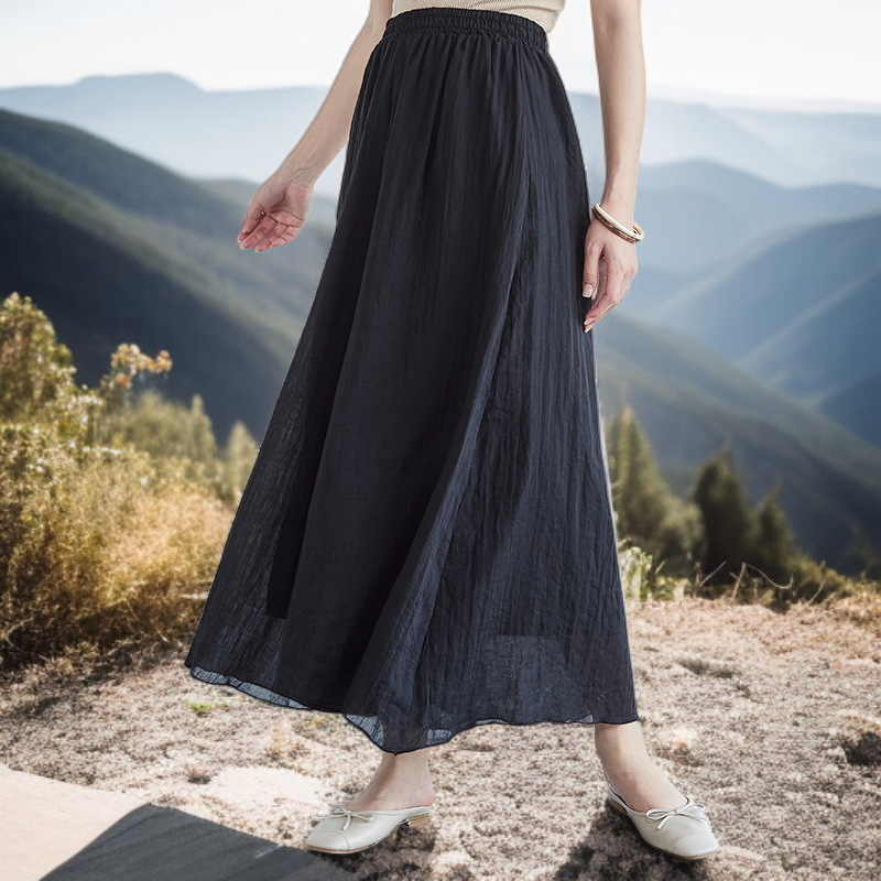 秋の新作ワイドパンツ日本の女性用カジュアルパンツロング丈大きなフレアコットンリネン大きなサイズのレディースパンツ
