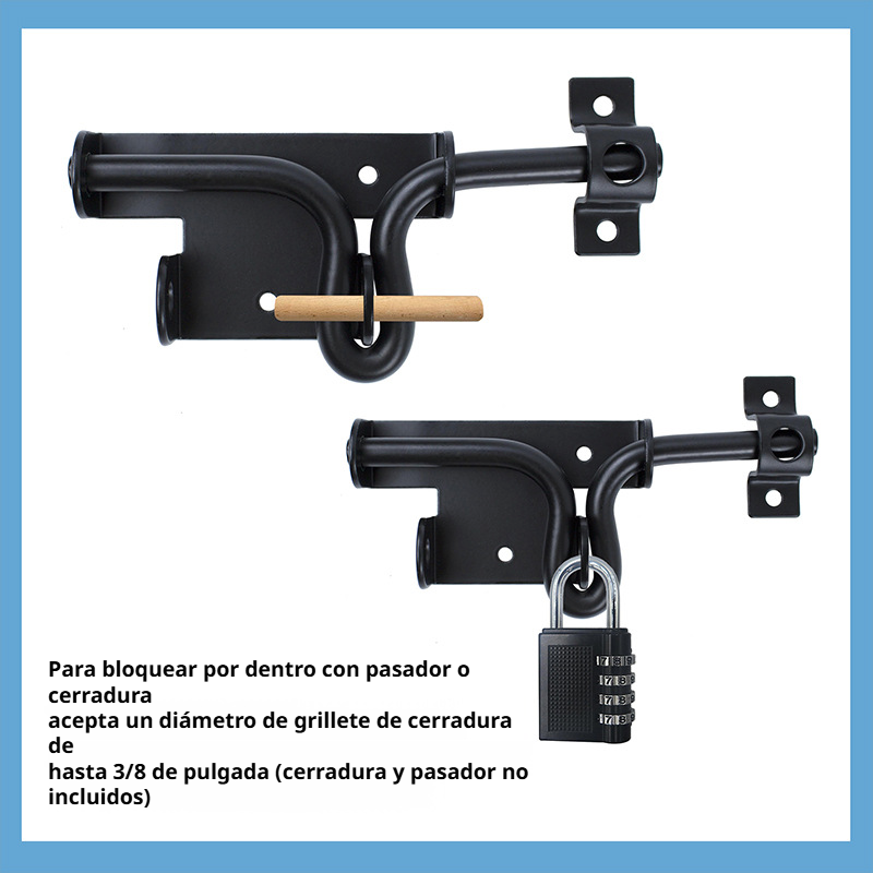 . Cerradura de puerta antirrobo duradera, accesorios de ferretería