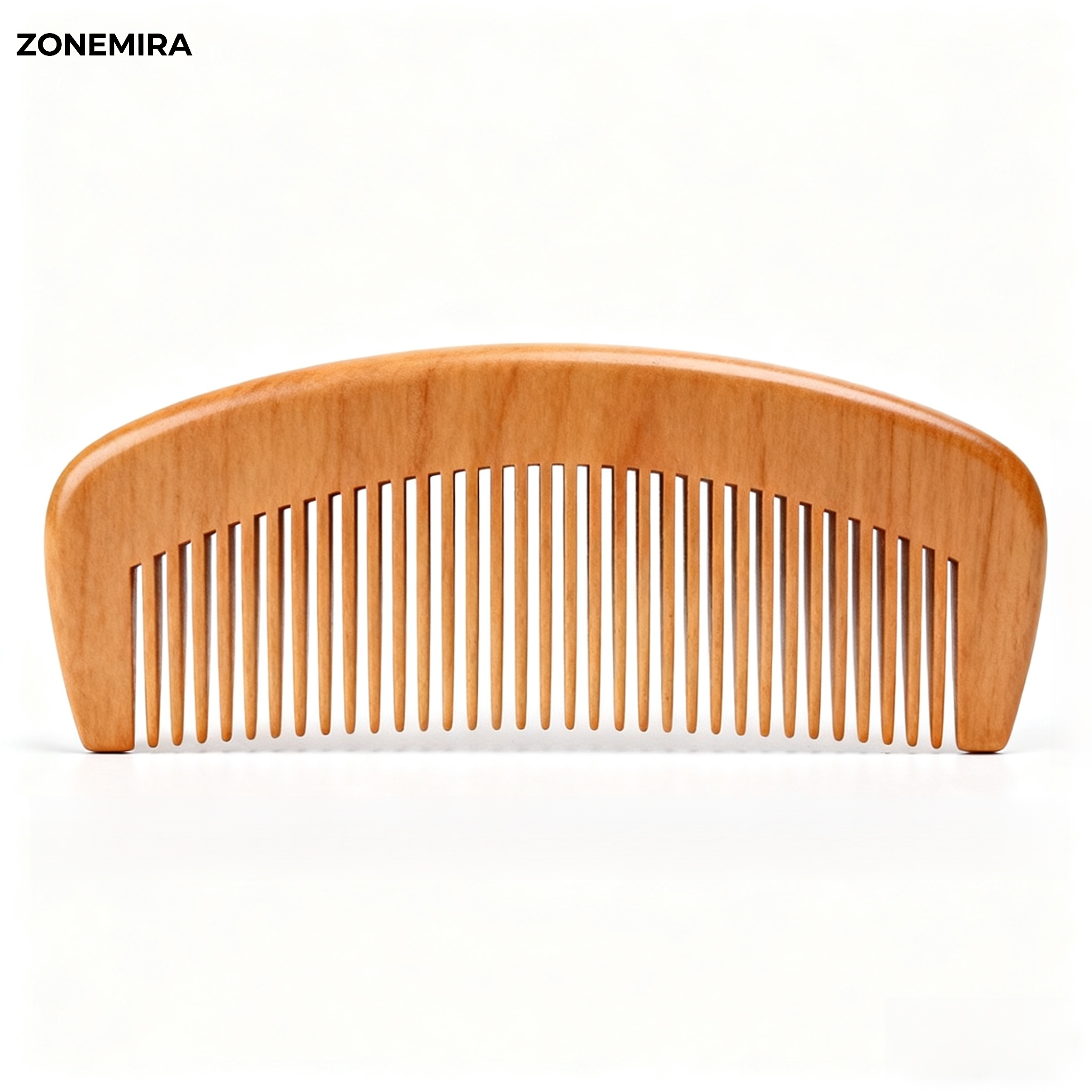 天然木製コーム、無垢材マッサージコーム