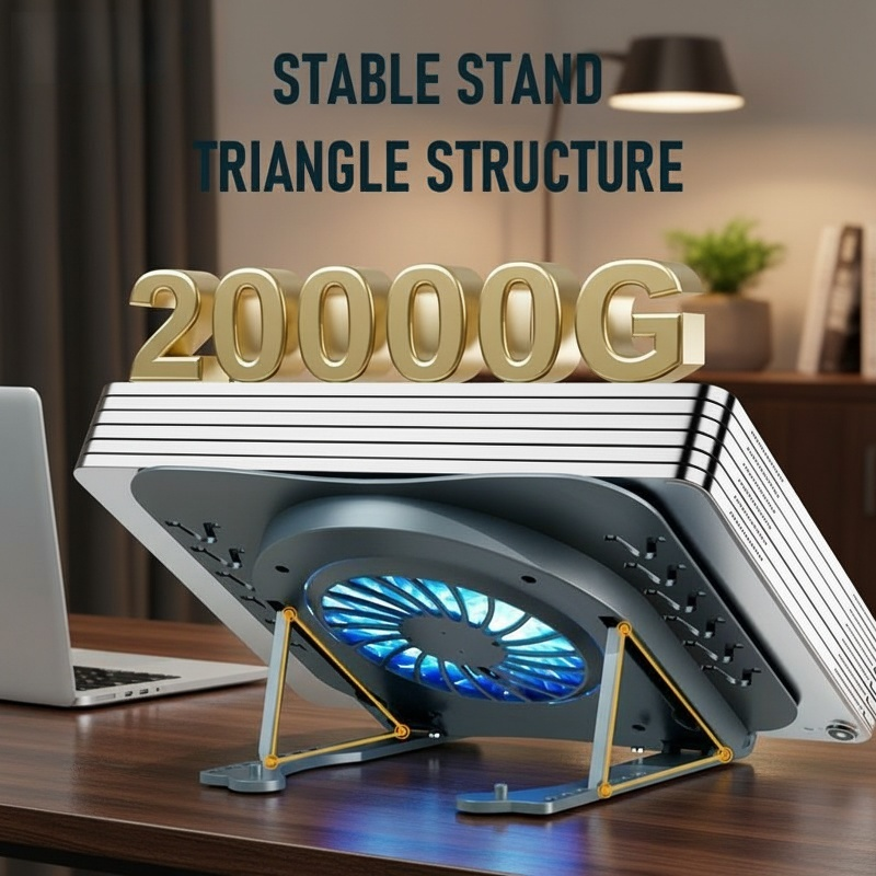 Laptop Silent Fan Cooling Stand Base