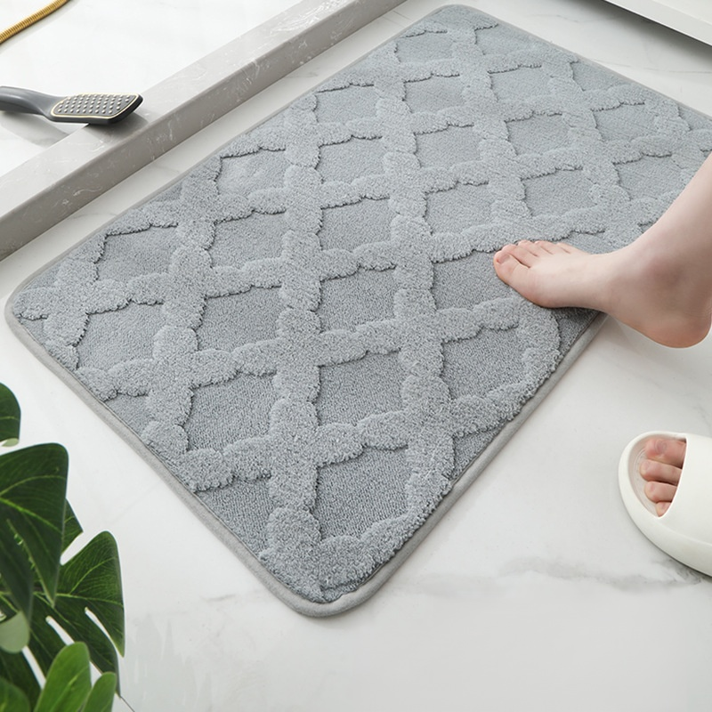 Imitation Cashmere Non-Slip Doorway and Bathroom Floor Mat