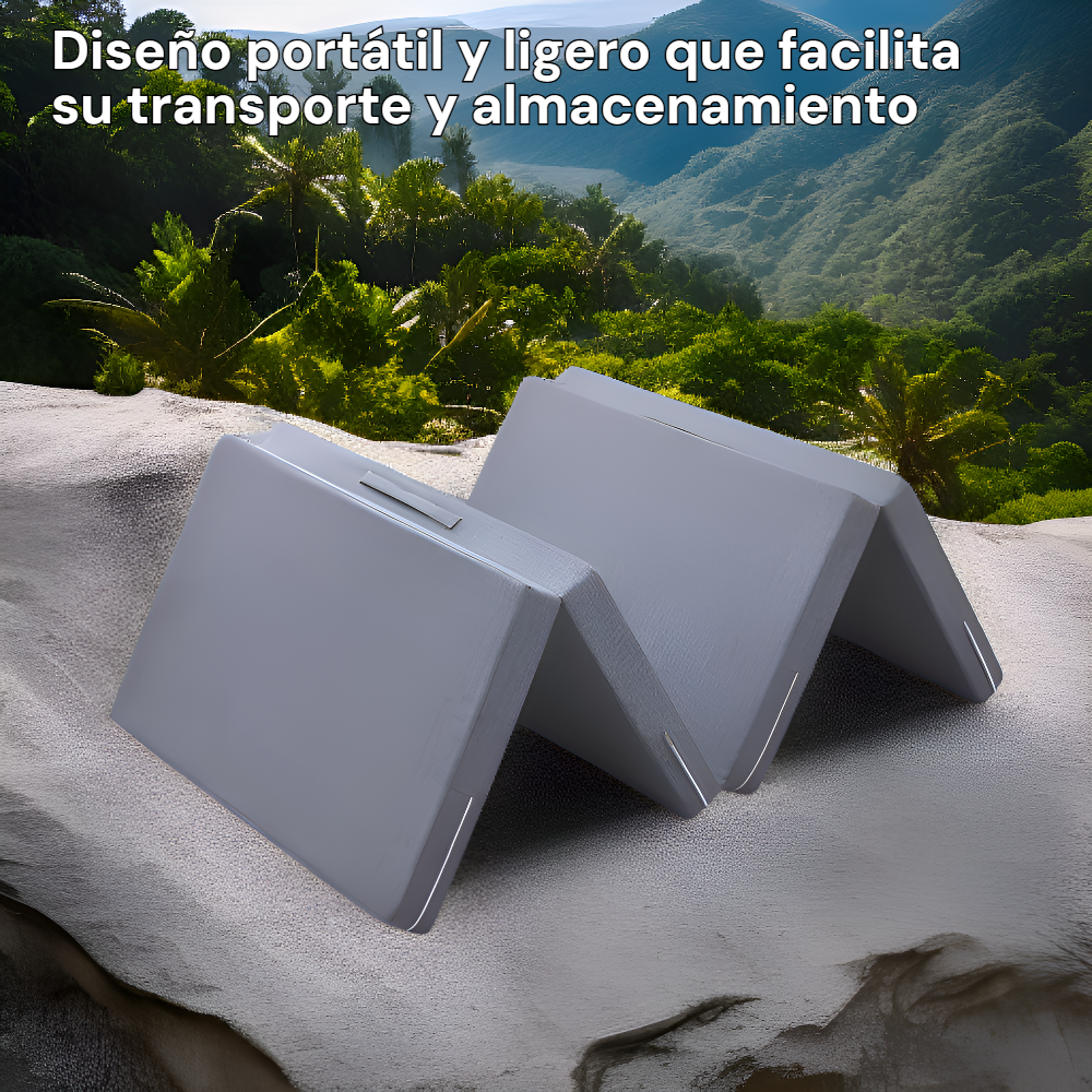 Colchón plegable para descanso, diseño portátil para exteriores