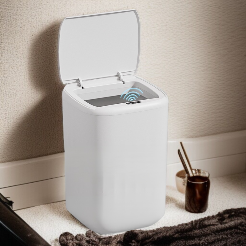 거실 휴지통 전자동 충전 감지 비접촉 휴지통 화장실 발차기 휴지통