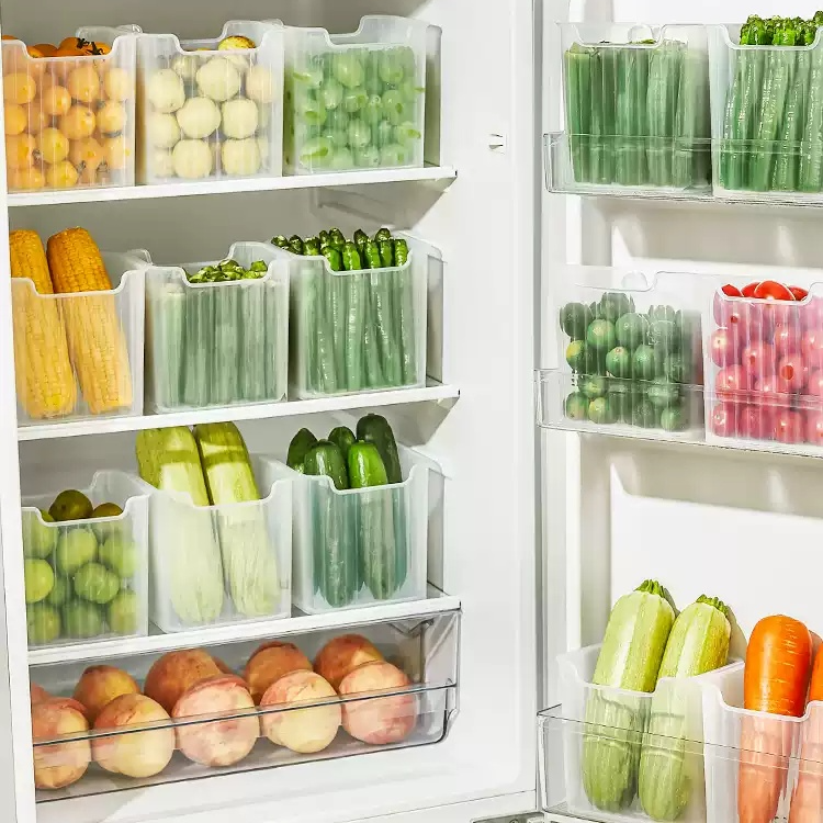 Refrigerator side door storage rack