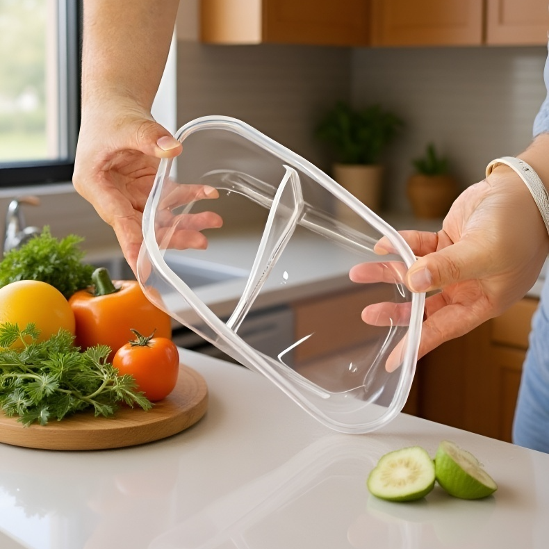 도시락으로 활용 가능한 칸막이 용기