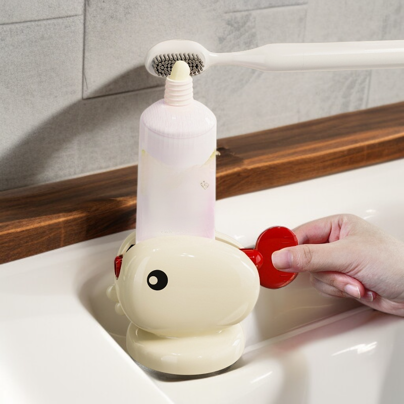 가정용 욕실 무타공 흡착식 치약 정리함