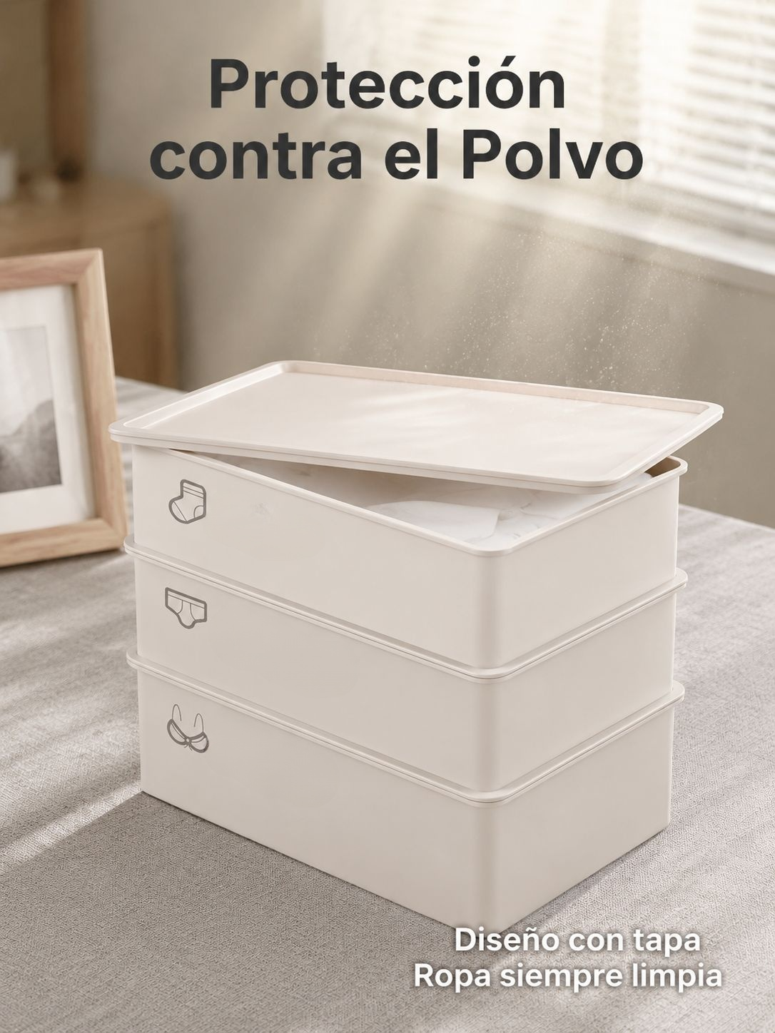 Organizador de ropa interior con divisiones