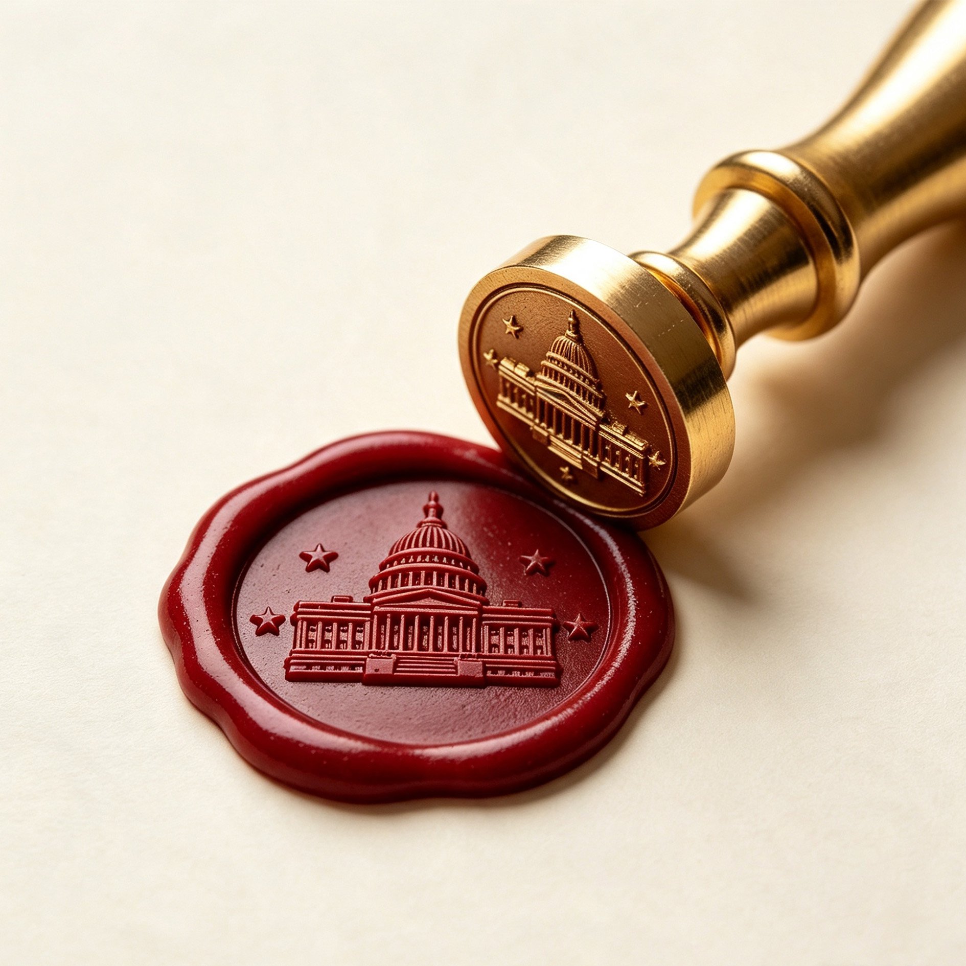 Capitol Brass Wax Seal