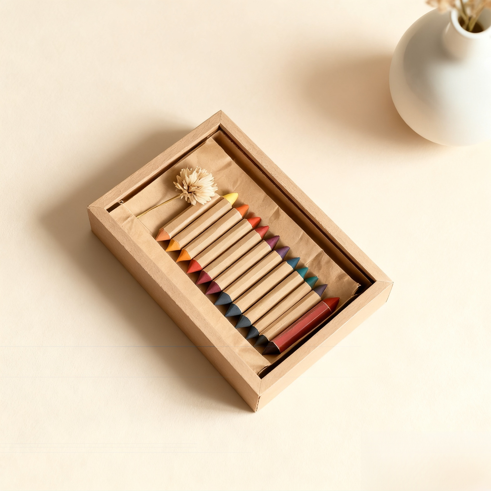 安全なキッズクレヨン 2個パック