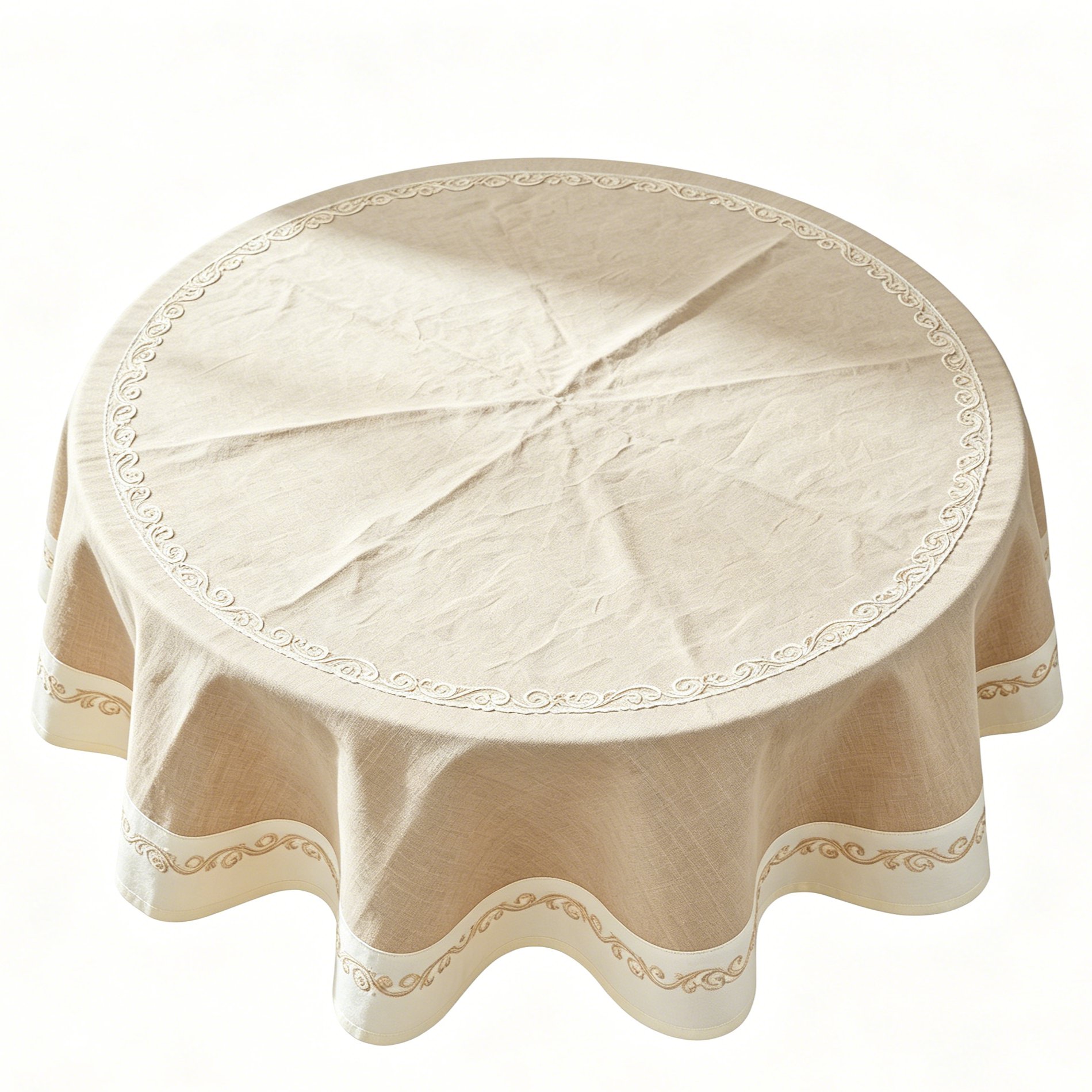 Nappe de table ronde étanche pour salle à manger