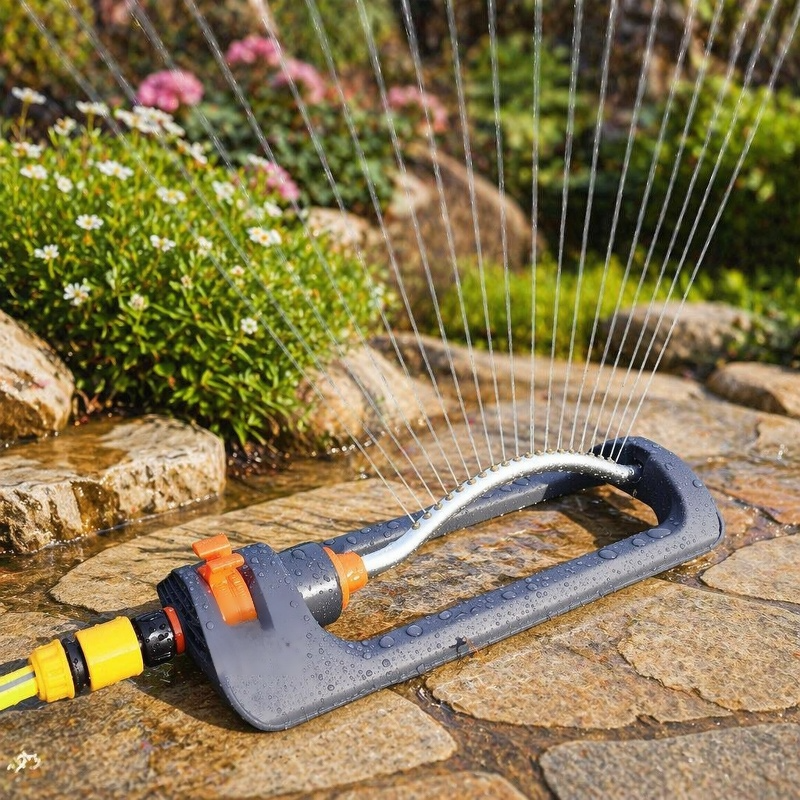 Arroseur oscillant automatique 180° à 19 trous pour irrigation de jardin