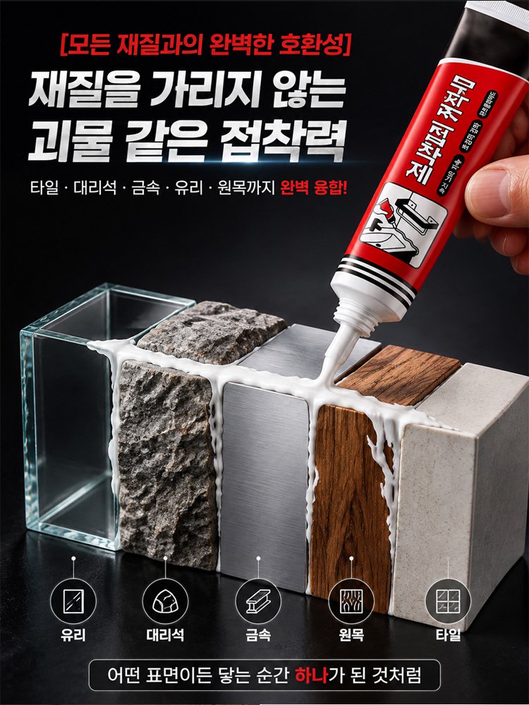 초강력 방수 무타공 접착제