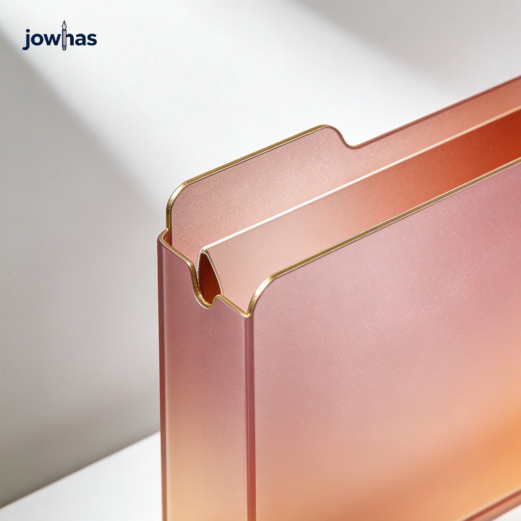 Organizador de archivos vertical de escritorio en uso