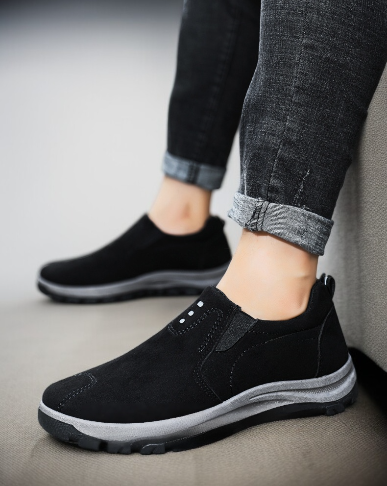 滑り止め機能付き男性用シングルシューズ