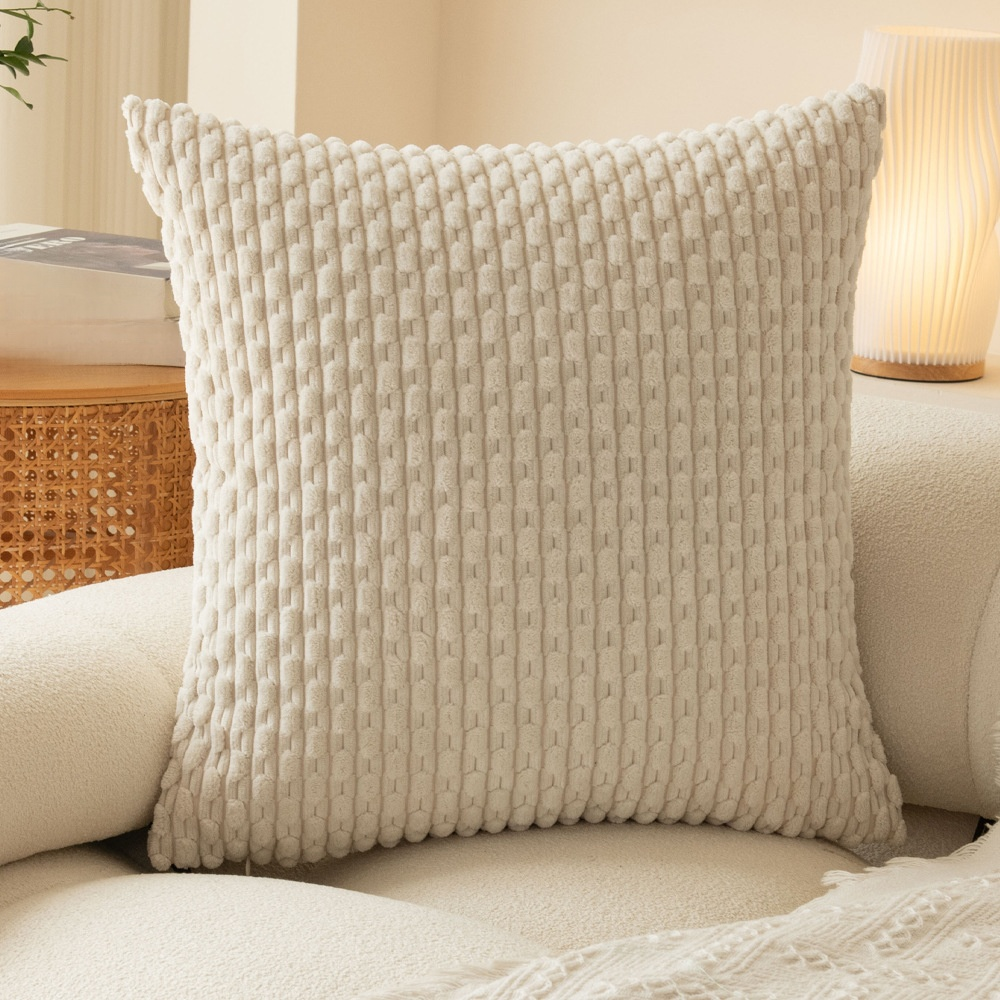 Kord-Kissenbezug mit Kettenmuster