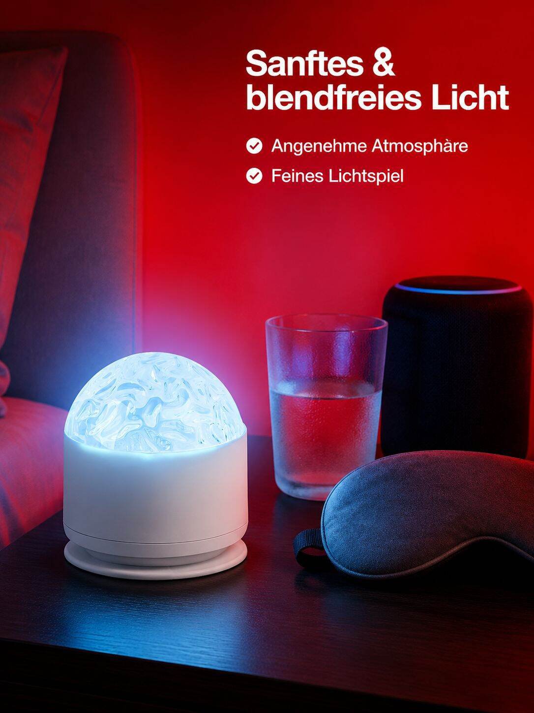 LED Projektor erzeugt Sternenhimmel Effekt