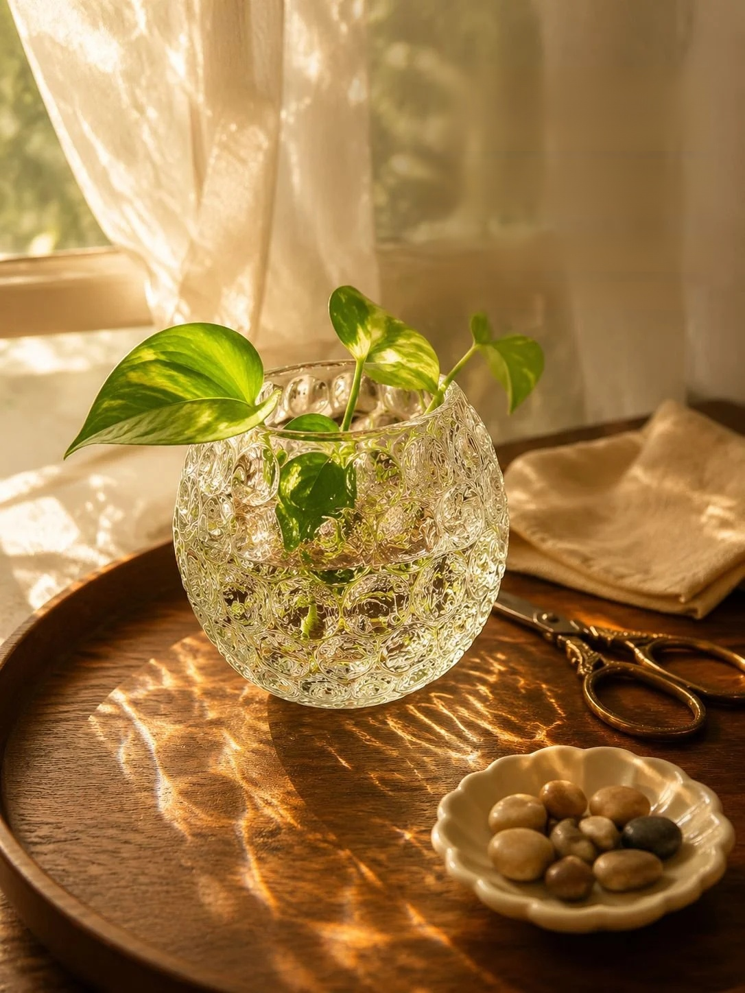 Jarrón decorativo para plantas hidroponía