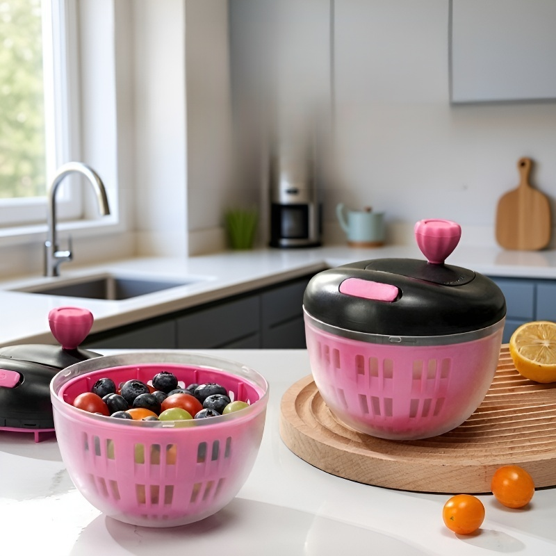 Ręczna wirówka do mycia warzyw, owoców i sałatek