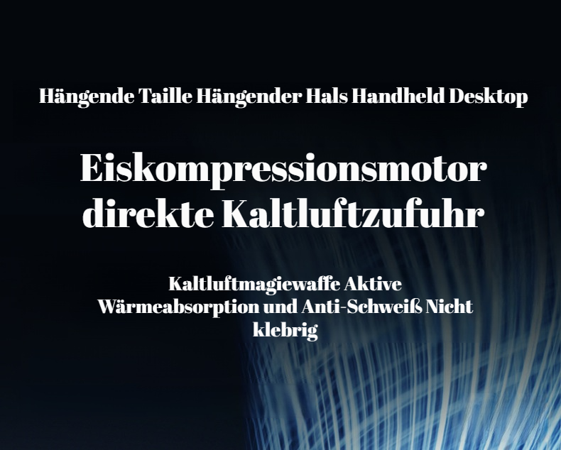 Mobiler Ventilator für Outdoor Komfort