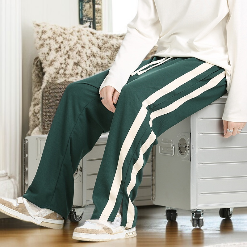 男性春秋カジュアルパンツゆるい長ズボンストレートカップル秋カジュアルパンツ